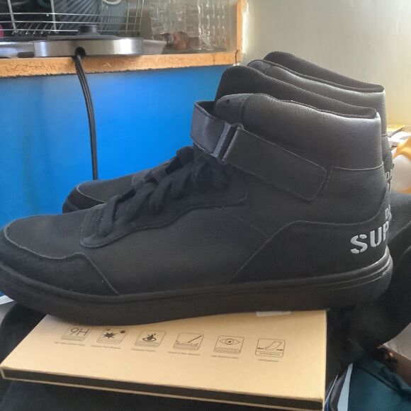 DADA SUPREME MEN'S HIGH TOP FASHION SNEAKERS BLACK DS1006 size 13 - Picture 3 of 6